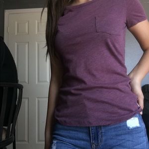 American eagle tee with front pocket